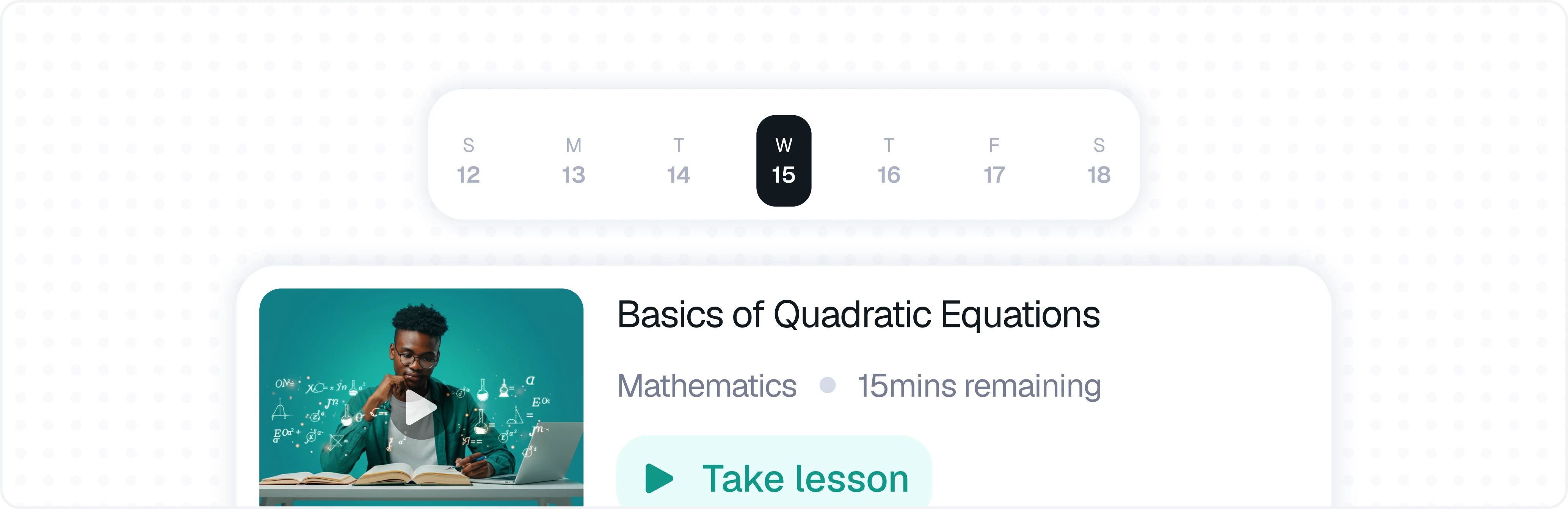 Personalized lesson roadmap preview